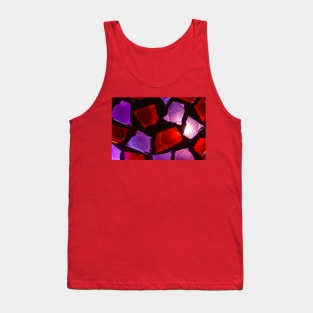 Mosaic Shapes Colored Abstract Pattern Tank Top